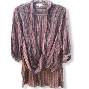 Silence + Noise Draped Shirt